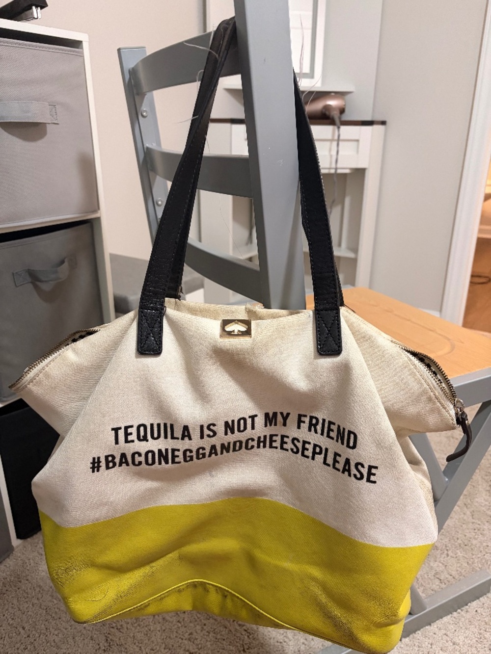 Kate Spade Tequila Bag- Bacon, Egg, & Cheese